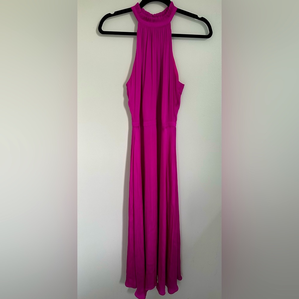 Banana Republic Fuchsia polyester High-neck Dress